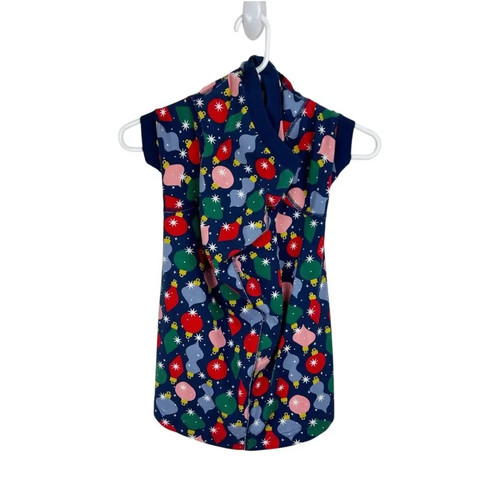 Hanna Anderson Dog Christmas Sweater Holiday Extra Large Organic Cotton Blue